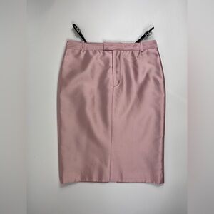 Gucci S/S 1998 Pink Silk Midi Skirt
